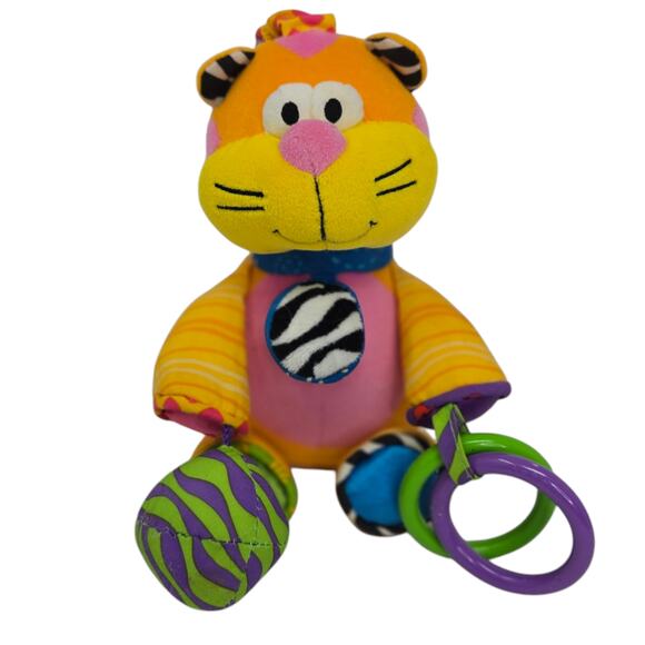 Lamaze Crazy Cat Baby Sensory Developmental Clip‎ On Stuffed Animal Plush Toy - Picture 1 of 8